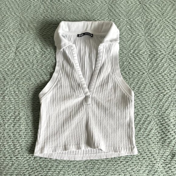 Zara  Collar Top - Picture 1 of 1